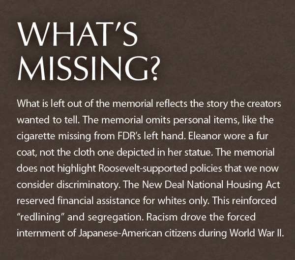 FDR exhibit Whats Missing text close up