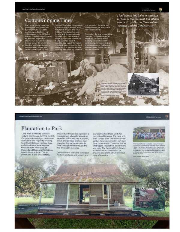 Cotton Ginning Time Plantation to Park