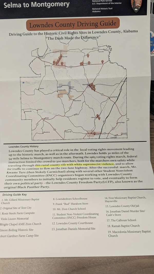 SEMO Lowndes Driving Guide front