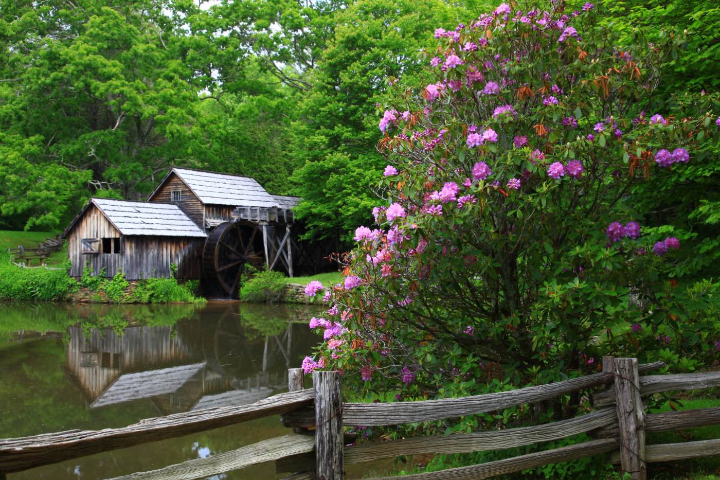 Mabry Mill, in Virginia’s Plateau district