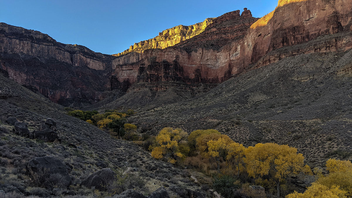 Havasupai Gardens, formerly called Indian Garden, in fall color