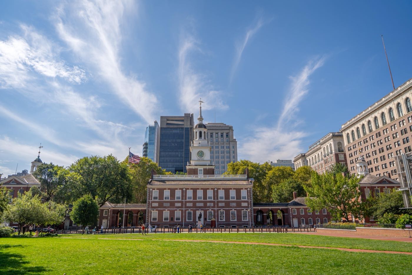 Independence Hall, where the Declaration of Independence and the Constitution were signed