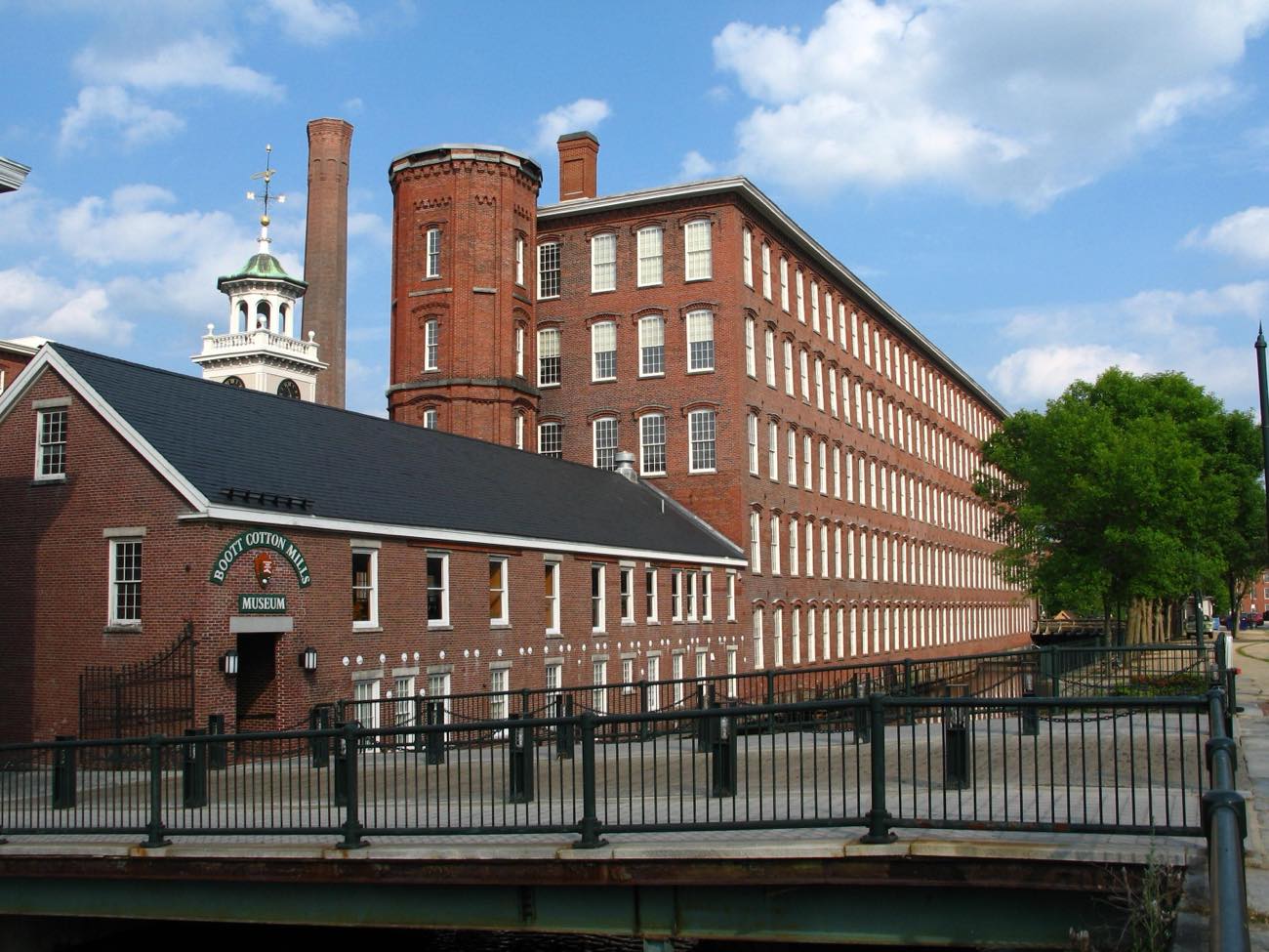 The Boott Cotton Mills, one of the most intact complexes of cotton mills from Lowell’s 19th-century heyday