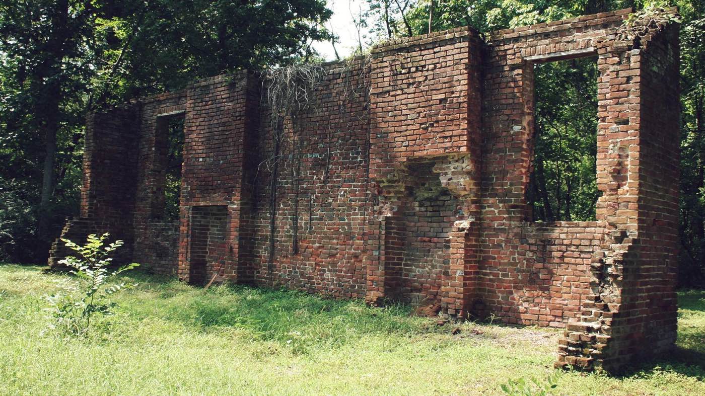 All that remains of the Elizabeth Female Academy, at milepost 5.1