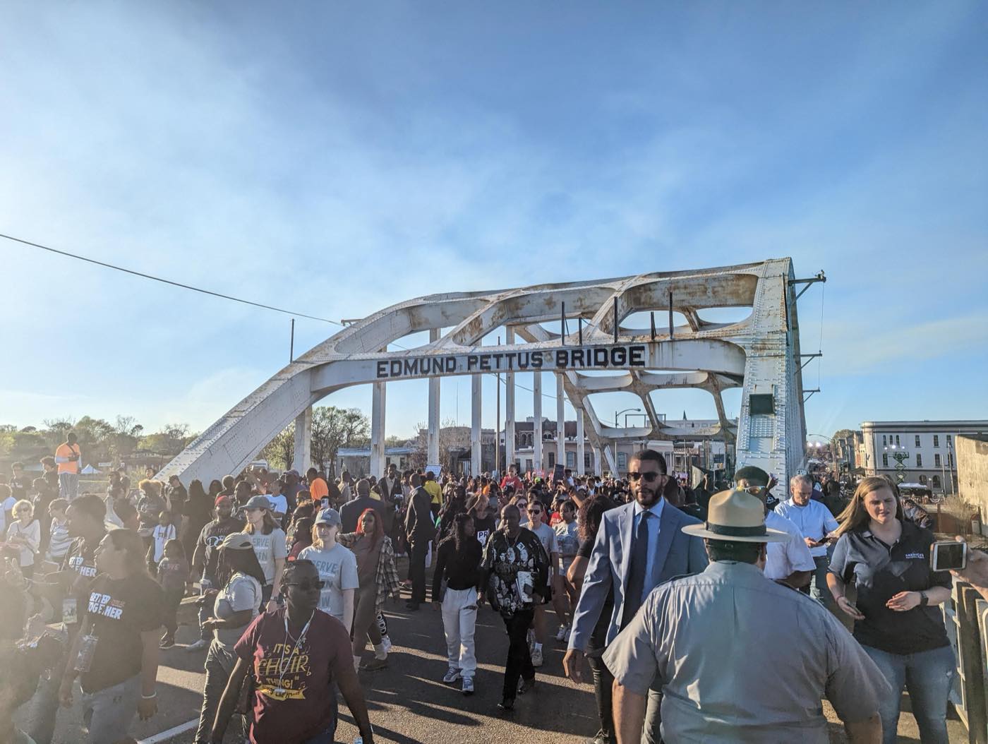 Annual Bridge Crossing Jubilee, 2023, on the Edmund Pettus Bridge