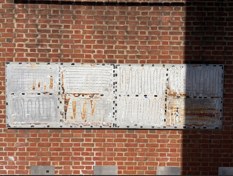 The President's House Site - stripped wall