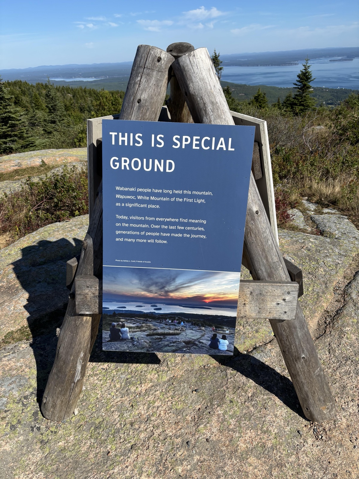(Summits Tripod One) THIS IS SPECIAL GROUND — before