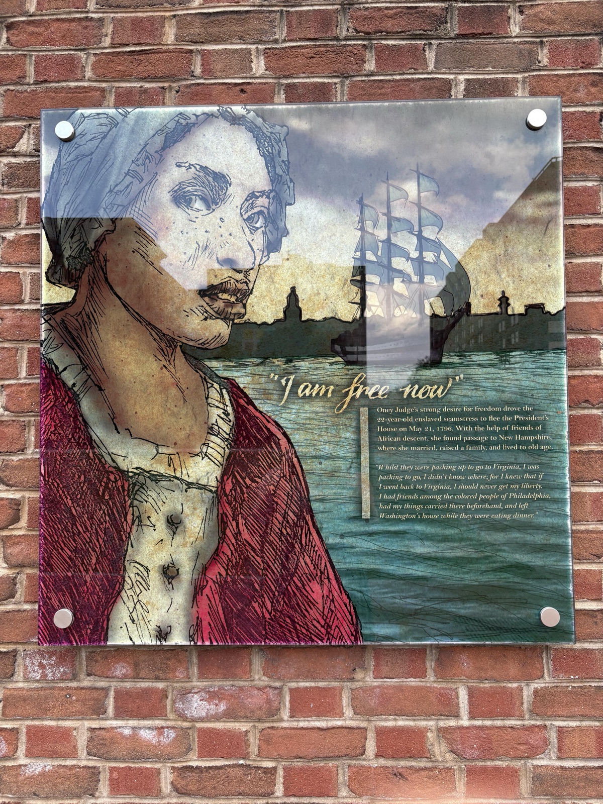 "I am free now" — before